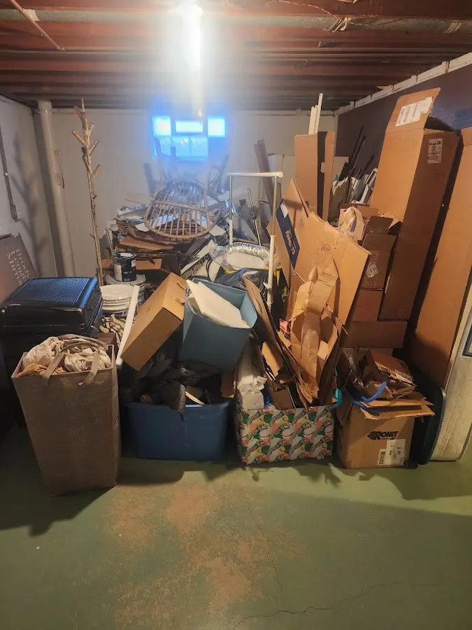 Roll-off dumpster container at job site for Construction Dumpster Rental in Portsmouth